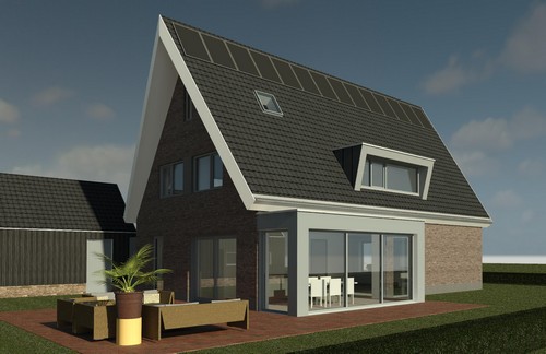 Nieuwbouw woonhuis Waterwereld te Bedum